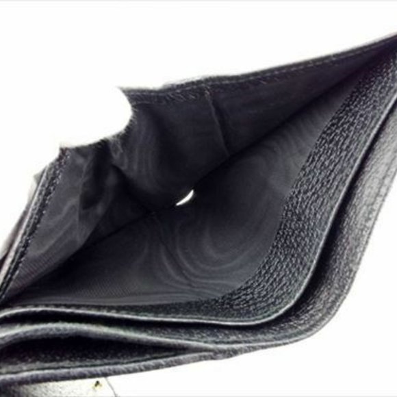 Gucci Wallet Purse Glogos Black Canvas Leather Woman unisex Authentic Used C3345 - Picture 9 of 9